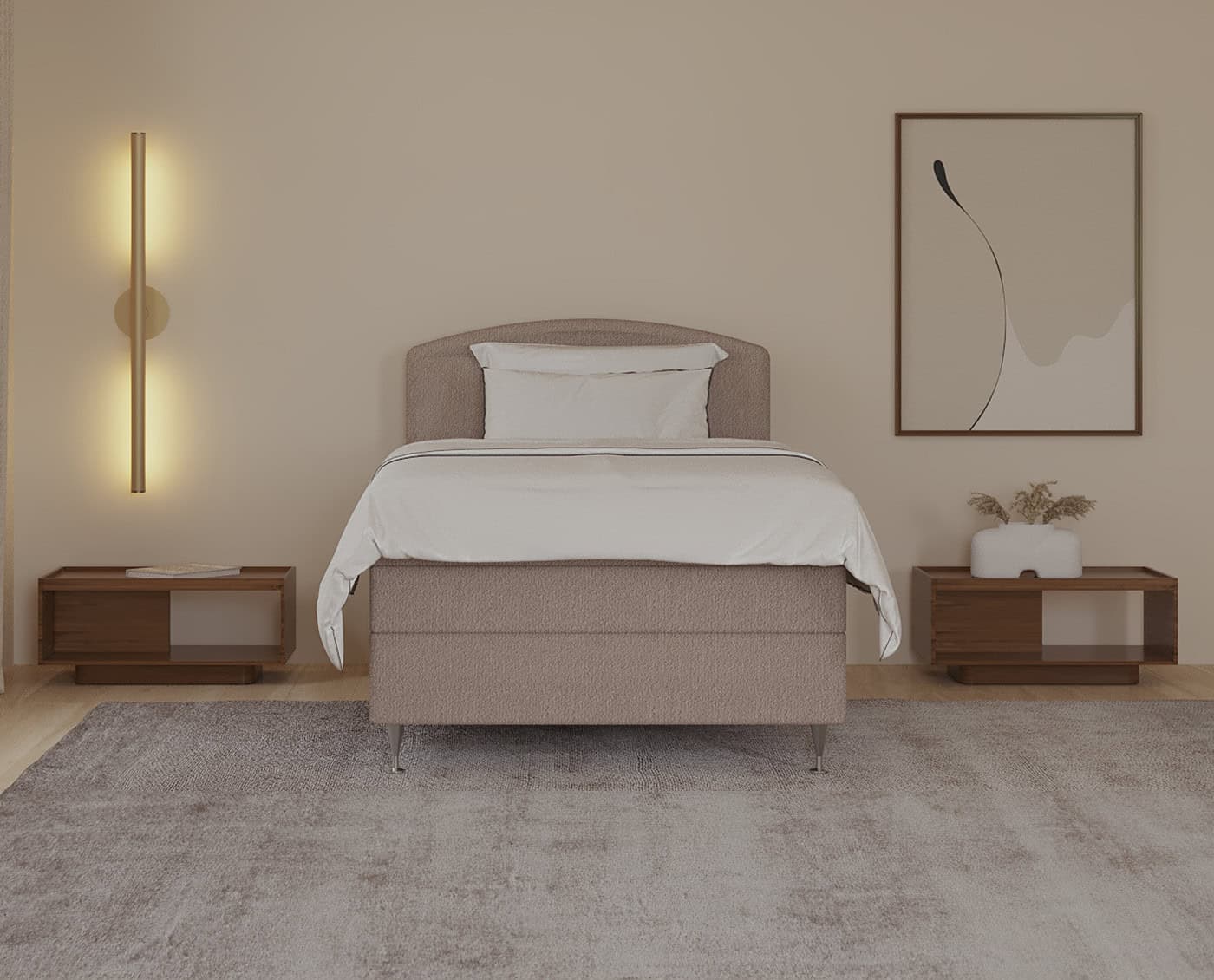 Senger i moderne design fra SengeSnedkeren,Specialist i håndlavede kvalitetsenge og individuelle sengeløsninger, skabt til komfort og stil.