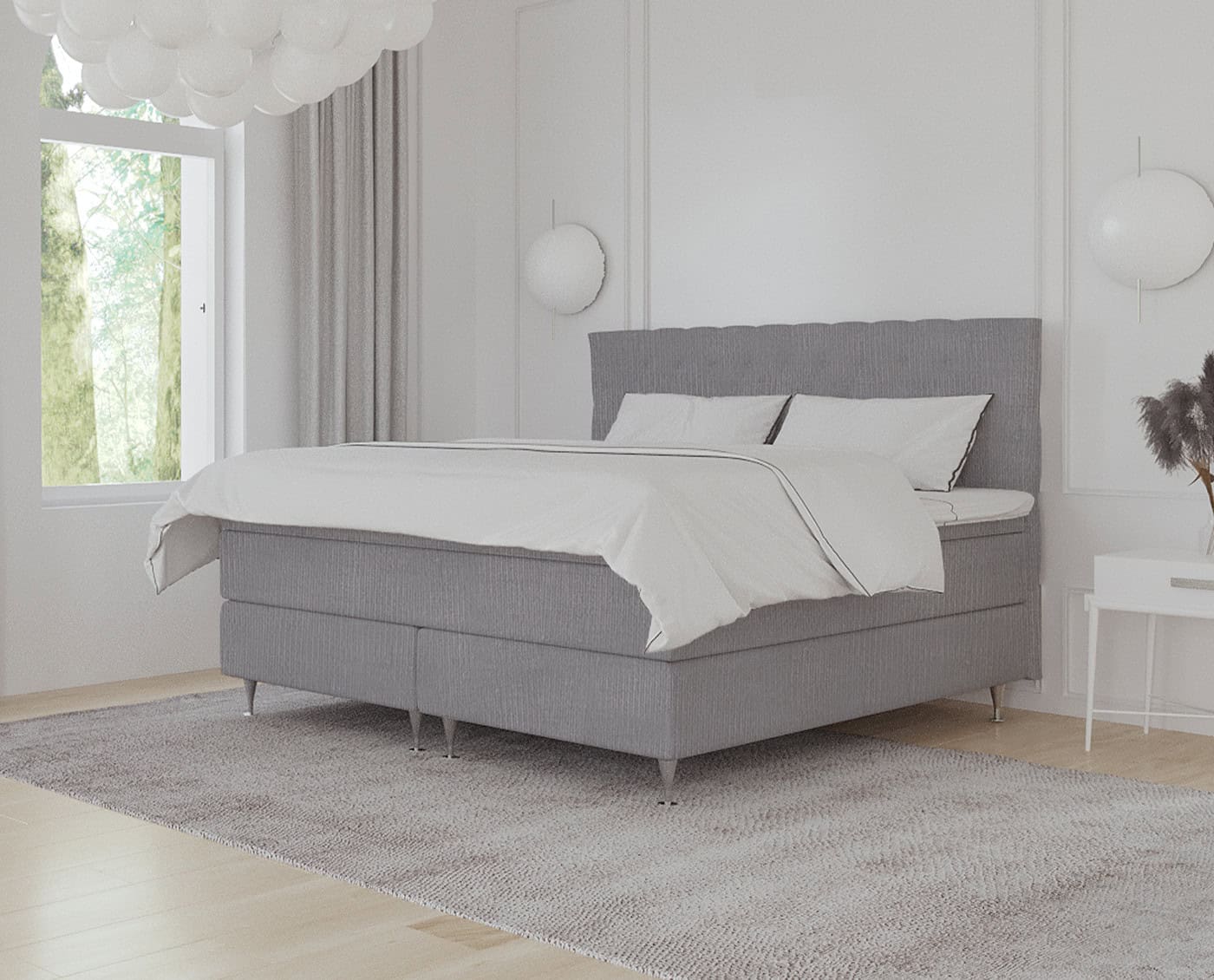 Seng med skræddersyet design og høj kvalitet, perfekt til moderne soveværelser | Sengesnedkeren.